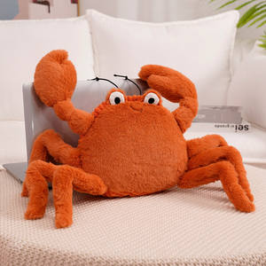 Peluche en coton PP super douce, forme de crabe, homard, ours en peluche, jouet de dessin animé, cadeau pour enfants, ornement lavable, options ODM pour garçons et filles - Product Image 6