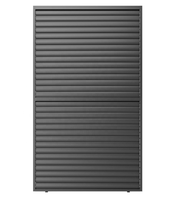Accessoire de pergola à lames 94AS, grille en aluminium, intimité optimale, volet fixe latéral, mur de jardin moderne, durable, résistant au vent