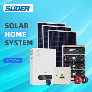 SUOER factory off-grid solar systems 5 kw off grid solar power system with CE/ROHS