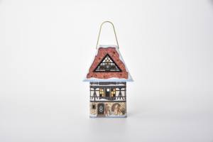 Boîte de rangement artisanale en métal moderne exquise avec poignée LP 87X87X168 boîte en métal souvenir à impression offset - Product Image 2