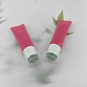 Tube cosmétique souple en plastique de haute qualité, personnalisé, avec impression de logo, couleur rose mat, vide, pour lotion anti-moustiques. - Product Image 6