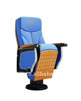 Chaise d'auditorium avec table pliante intégrée, sièges de salle de conférence, chaises d'auditorium avec assise rembourrée HJ9624