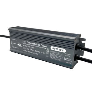 Livraison rapide ETL DC12V 5 en 1 0-10v 1-10v Triac 80w Ip67 Pilote étanche Dimmable isolé Dc Sortie Led Driver - Product Image 5