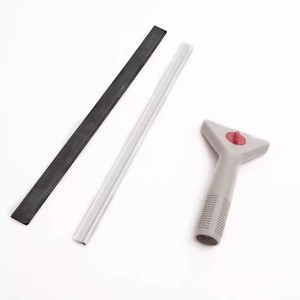 Grattoir en alliage d'aluminium et plastique pour vitres, outil de nettoyage de fenêtres, 35 cm, gris argenté - Product Image 3