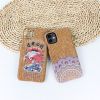 Coque de téléphone portable en bois de liège gravée, best-seller, pour iPhone 11 12 13 14 15 Pro Max Plus, accessoires pour téléphone portable