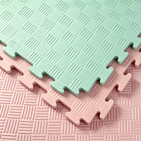 Tapete de Espuma EVA de Cinco Líneas, 100x100cm, Antideslizante, Impermeable, Absorción de Impactos, Tapete para Gimnasio de Alta Densidad, Encastrable, Venta al Por Mayor