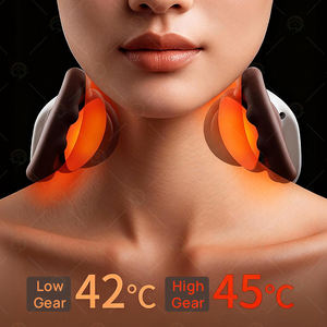 Tragbarer <span class=keywords><strong>Shiatsu</strong></span>-Knetmassagegerät mit Wärmefunktion für Tiefengewebe-Muskelentspannung, Bionischer Rücken-, Nacken- und Schultermassage - Product Image 4