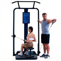Estación de Gimnasio Doméstica Todo en Uno 2026 de Nuevo Diseño con Espejo Inteligente, Resistencia Dinámica Digital y Sistema Gantry Smith para Entrenamiento de Cuerpo Completo