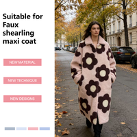 Explosion d'Automne-Hiver : Tissu Polaire Tricoté 100% Polyester Doux 300 g/m² à Imprimé Floral Rétro pour Filles et Garçons – Chaud et Pratique