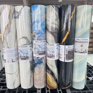 <strong>Black</strong> Marble Peel &amp; <strong>Stick</strong> Wall Panels <strong>Tile</strong> 3d PVC Glossy Wall Stickers Self-Adhesive Foam Wallpaper <strong>on</strong> Subway <strong>Tiles</strong> Wall Decor - Product Image 4