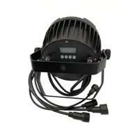 Projecteur LED Par Slim en Alliage d'Aluminium Étanche IP65 200W RGBW 4-en-1 DMX512 pour Éclairage de Concert/Scène/Bar/DJ - Garantie 2 Ans