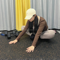 Alfombrilla deportiva para gimnasio, suelo deportivo de Interior de goma, alfombra para gimnasio, alfombrilla para suelo, aislante de ruido duradero