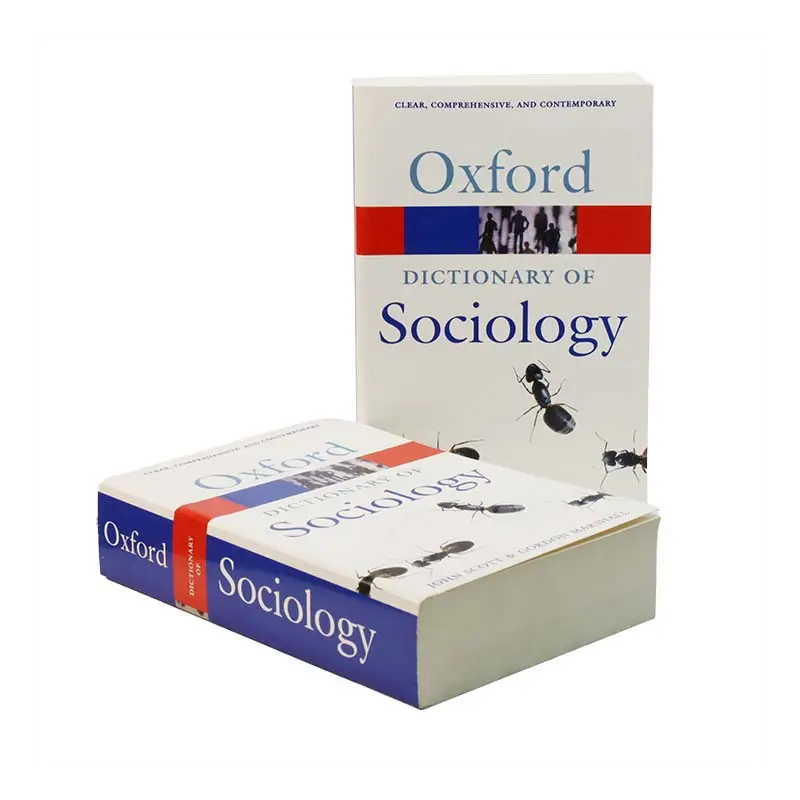 थोक तेजी से वितरण के लिए नरम कवर पुस्तक मुद्रण अंग्रेजी समाजशास्त्र ऑक्सफोर्ड शब्दकोश शिक्षा