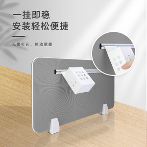 Office Organizer Hanging Storage Box Rectangle Cool Silver White Hook Type Punch Free Wall Storage - Product Image 1