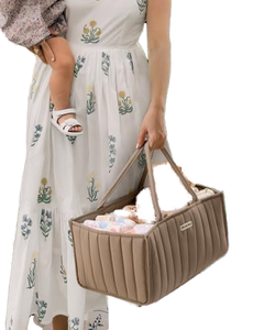Enwei מסוגנן מים עמיד כותנה חבל חיתול <span class=keywords><strong>caddy</strong></span> tote תיק תינוק חיוניים המארגן עבור שינוי שולחן תינוק אחסון - Product Image 3