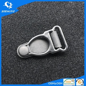 Accessoires de sous-vêtements 15mm 16mm bonne qualité en métal enduit de nylon noir suspendu jarretière Clip - Product Image 4