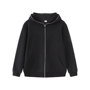 Logotipo personalizado Unisex 100% algodón Vintage Streetwear Regular Fit Jumper cara completa Sudadera con capucha patrón sólido temporada de otoño de alta calidad - Product Image 5