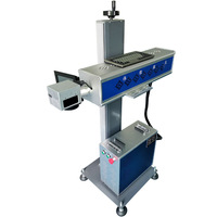 Machine de marquage au laser pour la date d'expiration des sacs en plastique, machine de codage au laser pour les logos de marque sur les boîtes en carton ondulé