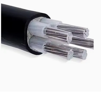 Cable de Alimentación Industrial de Bajo Voltaje 0.6/1KV, 3X95+50mm2, ABC AH, Conductor de Aluminio, Aislamiento XLPE, Revestimiento de PVC, para Instalación Aérea