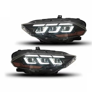 Phare de voiture modifié, phare LED à 6 lentilles, feux de jour LED pour Ford Mustang 2018-2023 - Product Image 1