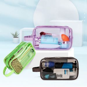 Wholesale Custom Logo Waterproof Women Makeup <b>Travel</b> <b>Toiletry</b> Cosmetic Zipper <b>Bag</b> Clear Pvc Cosmetic <b>Bag</b> - Product Image 5
