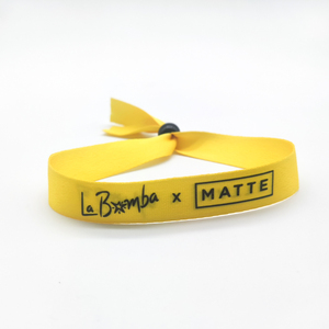 Pulseras Promocionales Personalizadas con Logotipo, al por Mayor, para Eventos, Festivales, Arte Popular, Impermeables, Tejidas en Poliéster, Impresas con Serigrafía - Product Image 3