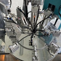 Mini cylindre de verrouillage avec serrure, machine à assembler, anneau de clip et caméra en acier