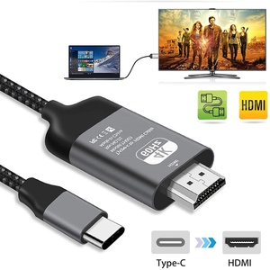 สายเคเบิลวิดีโอและเสียง <span class=keywords><strong>USB</strong></span> Type <span class=keywords><strong>C</strong></span> เป็น <span class=keywords><strong>HDMI</strong></span> ความละเอียด 4K 60Hz สำหรับ MacBook <span class=keywords><strong>Pro</strong></span>, Nintendo, <span class=keywords><strong>iPad</strong></span>, Samsung แล็ปท็อป, โทรศัพท์มือถือ และอื่นๆ - Product Image 2