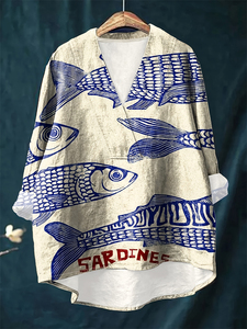 642 #   Áo sơ mi nữ cổ V mặc đi biển, kiểu dáng thường ngày, mùa xuân hè, in họa tiết tùy chỉnh, phong cách Hawaii, áo dài, size lớn, kiểu rộng rãi - Product Image 4