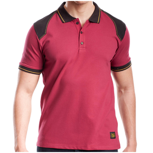 Polo Elasticizzata Rinforzata 'WORKPOL' di RICA LEWIS, Bordeaux, Taglia XXL - Product Image 1