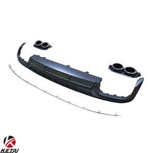 S6สไตล์สีดำหรือสีเงินกันชนรถด้านหลังกระจายกับ Pistic เคล็ดลับสำหรับออดี้ <span class=keywords><strong>A6</strong></span> <span class=keywords><strong>S</strong></span>-<span class=keywords><strong>Line</strong></span> <span class=keywords><strong>2019</strong></span> + - Product Image 3