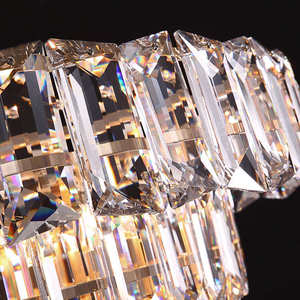 Lámpara colgante de cristal de lujo contemporánea, lámpara de araña de Hotel de altura ajustable, iluminación para sala de estar, decoración del hogar, medio disponible - Product Image 5