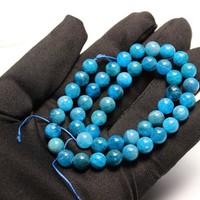 Perles de pierres précieuses naturelles en gros de 6/8/10 mm, perles rondes en pierres semi-précieuses pour la fabrication de bijoux