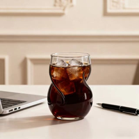 Verres à whisky et à vin en borosilicate épais de 400 ml, créatifs, transparents, pour la maison, les mariages et les fêtes