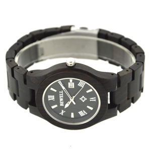 Shenzhen Luxury Bedate Montres à quartz pour hommes avec cadran en bois bon marché Édition limitée Design par le fournisseur de montres - Product Image 4