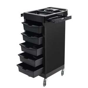 Rolling Salon Trolley with <b>Drawers</b> Professional Hairdressing Storage Cart for Barber Shop & Beauty Salon - Product Image 3