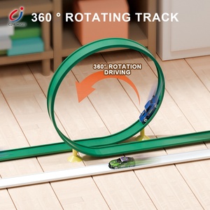 Chengji Diy educativo binario ferroviario Set assemblaggio Anti gravità ad alta velocità <span class=keywords><strong>Racing</strong></span> Pull Back auto pista giocattolo