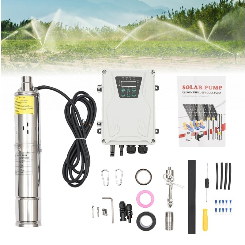 Deep Well Pump 3Inch Tube 24V DC Solar Submersible Well Pump Stainless Steel Water Pump for Well Submersible · image 8