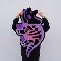Tapis d'appoint violet en forme de dinosaure, tapis doux et mignon en forme d'animal pour chambre d'enfant, tapis et carpettes pour animaux domestiques, décoration de sol