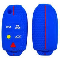 Housse de protection pour clé de voiture en silicone pour Volvo S60 S80 XC70 XC90 V70