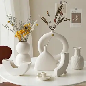创意样品陶瓷产品高品质陶瓷花瓶陶瓷礼品花瓶套装室内装饰