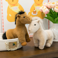 Nouveau peluche Animal fourrure jouets cadeaux pour enfants mignon doux dessin animé Animal cheval en peluche jouet oreiller poupée jouets en peluche