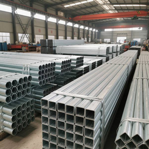 Tubo de metal galvanizado hueca de sección cuadrada Shs Tubos redondos de acero soldado Gi Tubo de acero galvanizado en caliente - Product Image 1