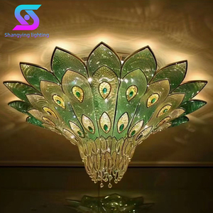 Dự Án Lớn Kỹ Thuật Đám Cưới Tiệc Hội Trường Ánh Sáng Mặt Dây Chuyền Sảnh Khách Sạn Biệt Thự Lớn Tùy Chỉnh Đèn Chùm Pha Lê Trần Ánh Sáng - Product Image 6