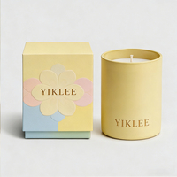 Caja de Cartón Rígido Personalizada con Logotipo Estampado en Caliente, Envase de Cera de Soya Orgánica, Caja para Velas con Inserto