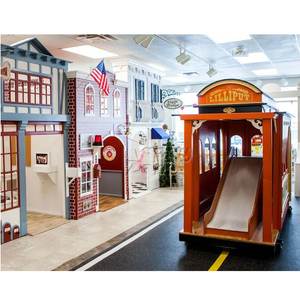 Kid Wooden Town Pretend <strong>Play</strong> House <strong>Center</strong> Building Area Soft <strong>Play</strong> Equipment for Commercial Playground Indoor Role <strong>Play</strong> <strong>Center</strong> - Product Image 5