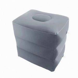 High Quality <b>Adjustable</b> Height Foldable Inflatable Foot Rest Pillow for Kids Adults for Office Airplane Travel Other Travel - Product Image 2