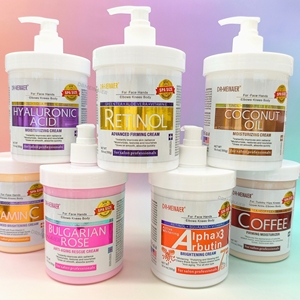 OEM ODM 자체 브랜드 바디 크림 550g (강황 비타민 C 함유) 기미 개선 보습 미백 로션 전문 스킨케어 - Product Image 1