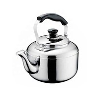 Bouilloire sifflante en acier inoxydable de 4 litres, compatible induction, pour usage domestique, idéale pour faire bouillir l'eau