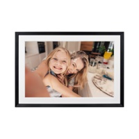 Cadre photo WiFi lumière RVB 10.1 pouces, 32G, écran tactile, rotation automatique, montage mural, partage de photos/vidéos application gratuite instantanée